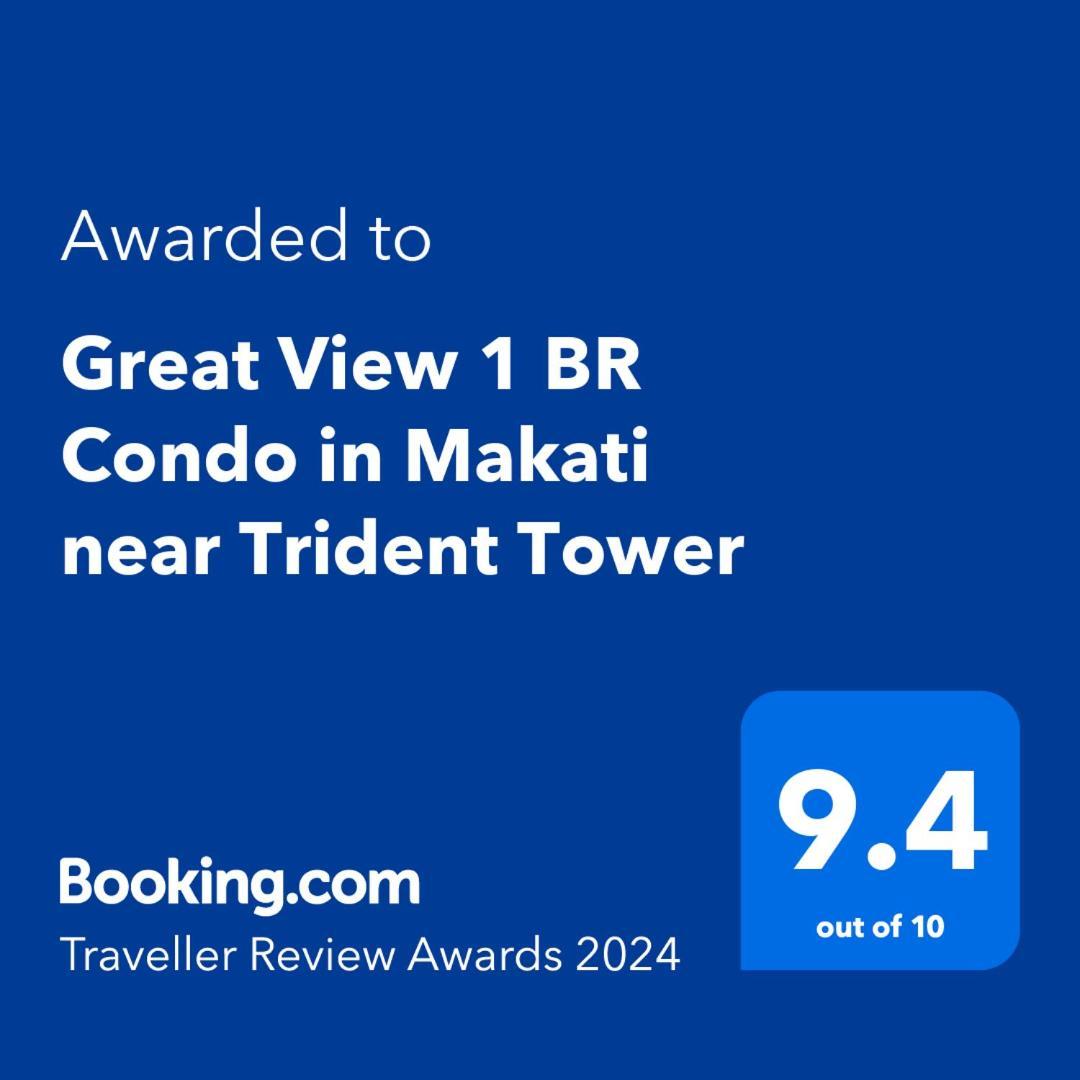 Great View 1 Bedroom Condo In Makati Near Trident Tower Manille Extérieur photo